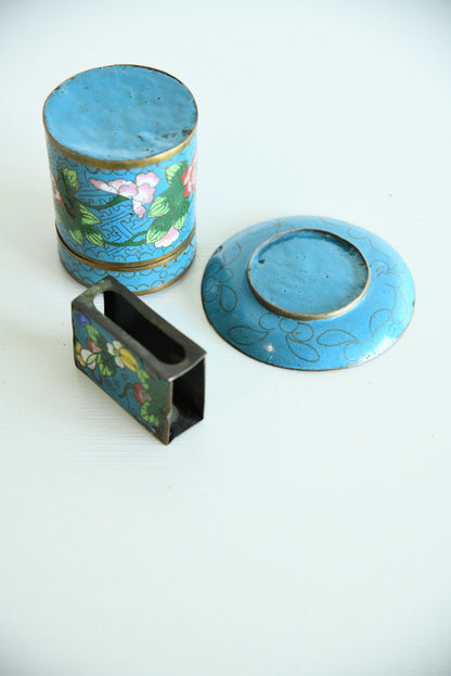 Chinese Enamel Set - Kernow Furniture