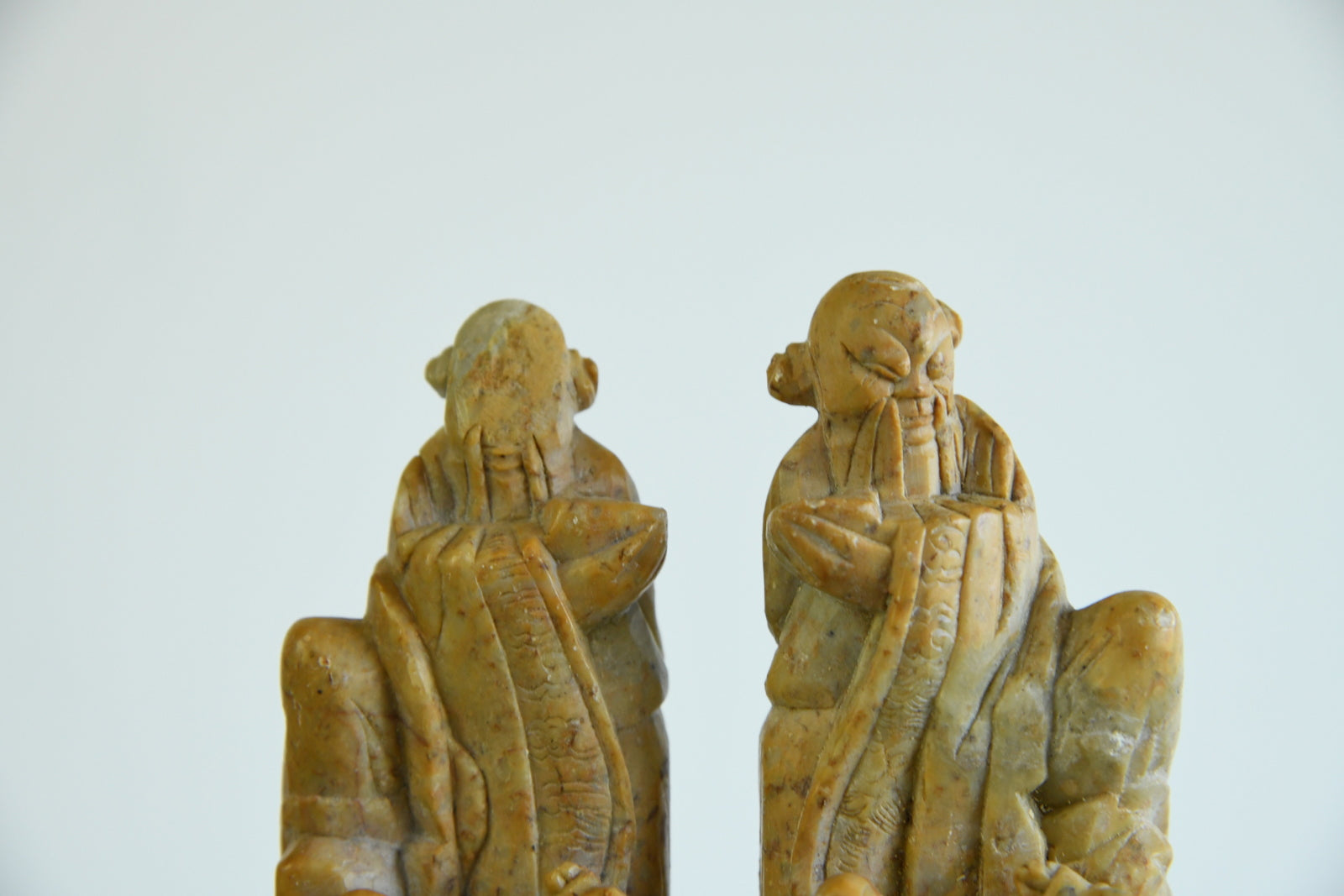 Pair Chinese Soapstone Hand Seals - Kernow Furniture