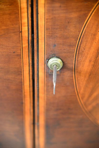 Antique Mahogany Side Cabinet - Kernow Furniture