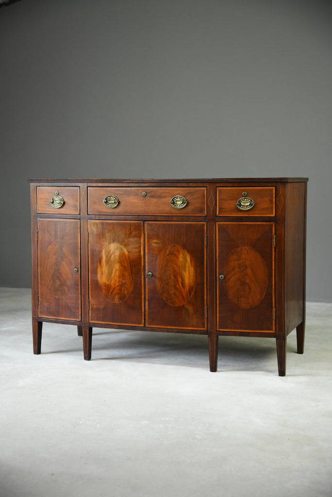 Antique Mahogany Side Cabinet - Kernow Furniture
