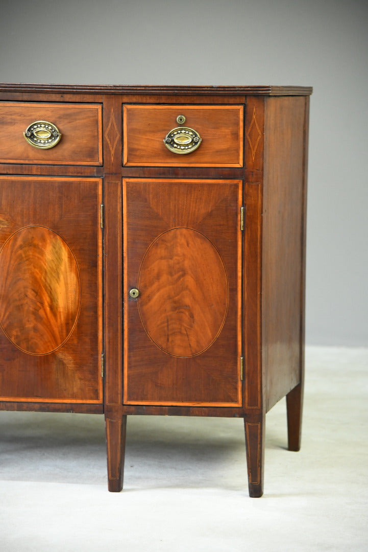 Antique Mahogany Side Cabinet - Kernow Furniture