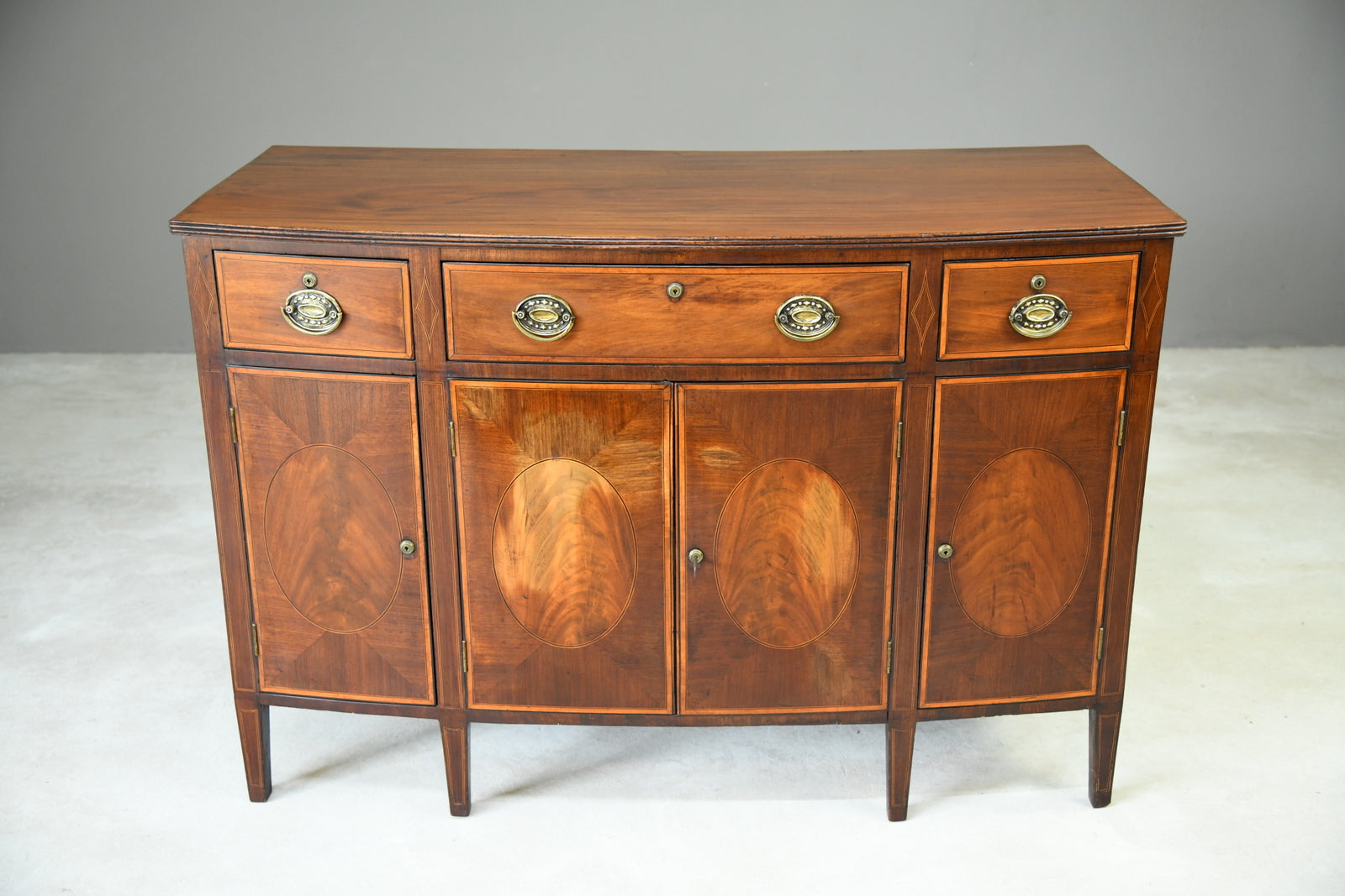 Antique Mahogany Side Cabinet - Kernow Furniture