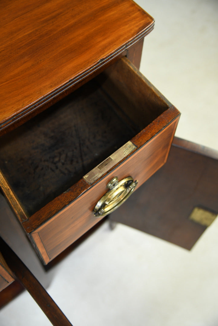 Antique Mahogany Side Cabinet - Kernow Furniture