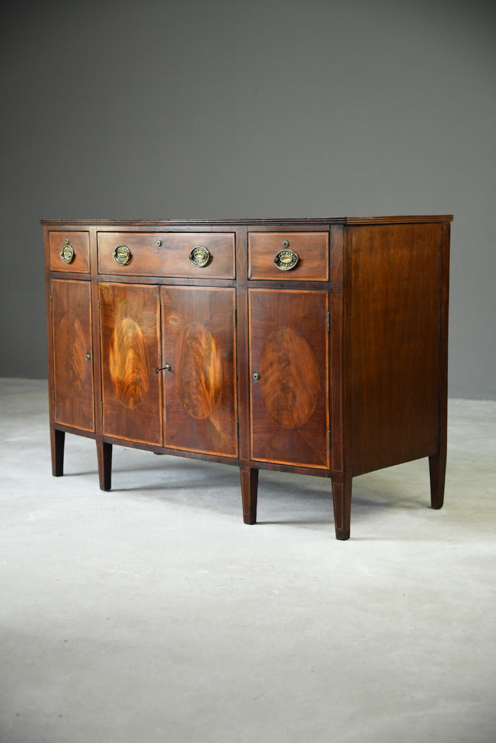 Antique Mahogany Side Cabinet - Kernow Furniture