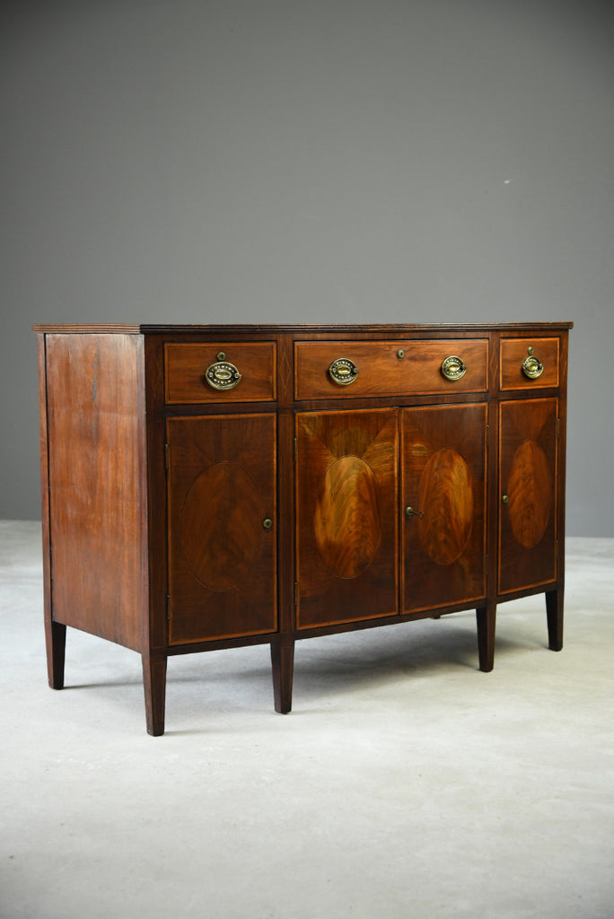 Antique Mahogany Side Cabinet - Kernow Furniture