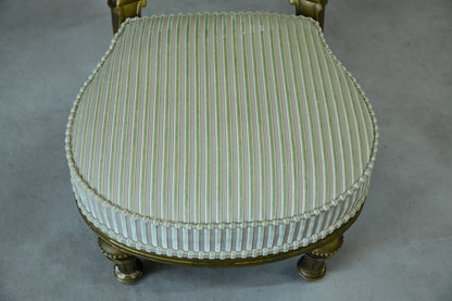 Victorian Gilt Nursing Chair - Kernow Furniture