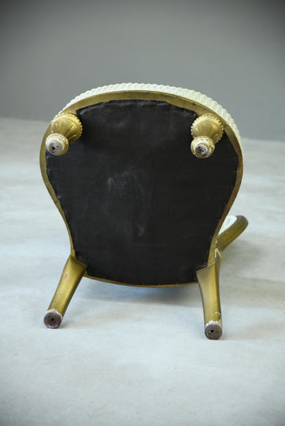 Victorian Gilt Nursing Chair - Kernow Furniture