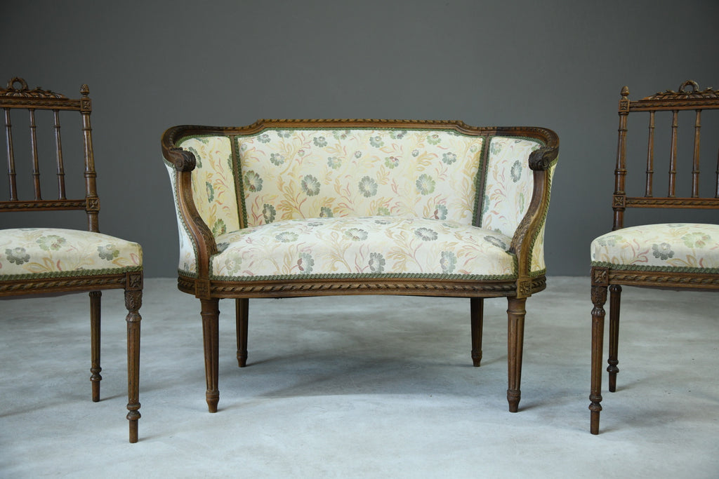 French Sofa & Pair Side Chairs - Kernow Furniture