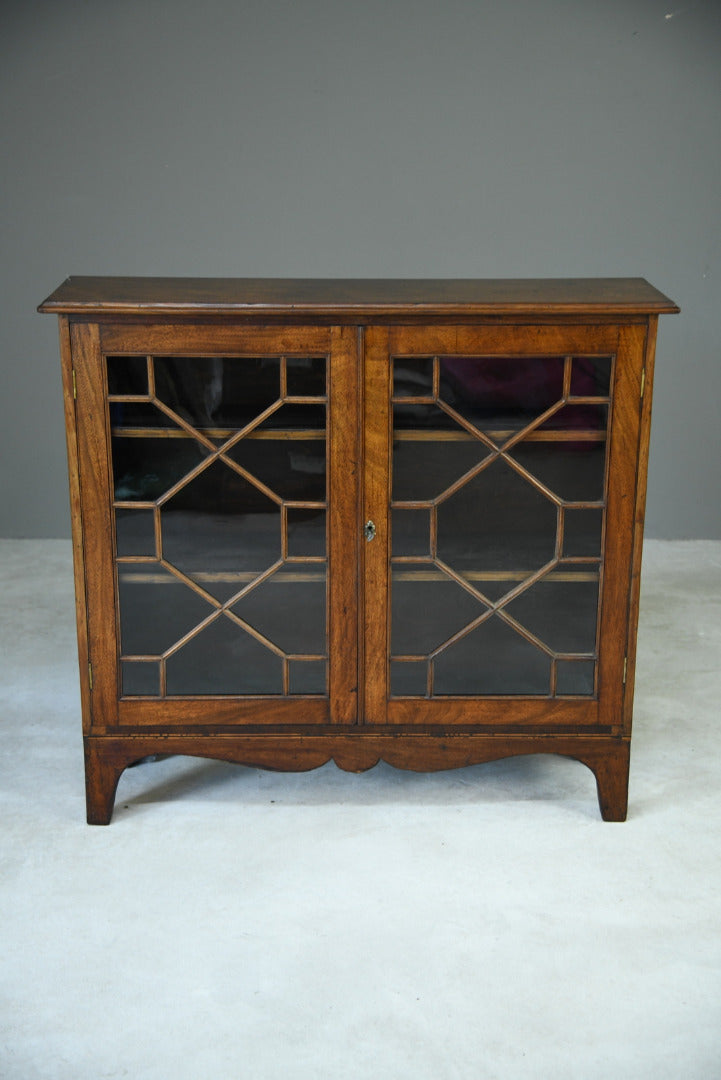 Mahogany Astragal Glazed Bookcase - Kernow Furniture