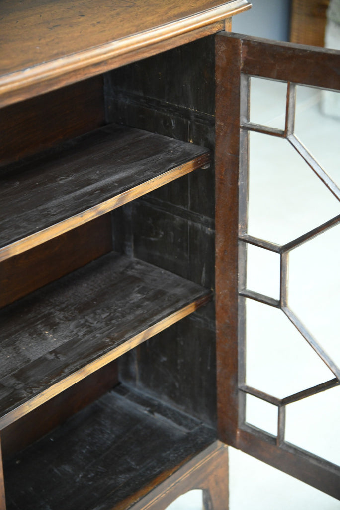 Mahogany Astragal Glazed Bookcase - Kernow Furniture