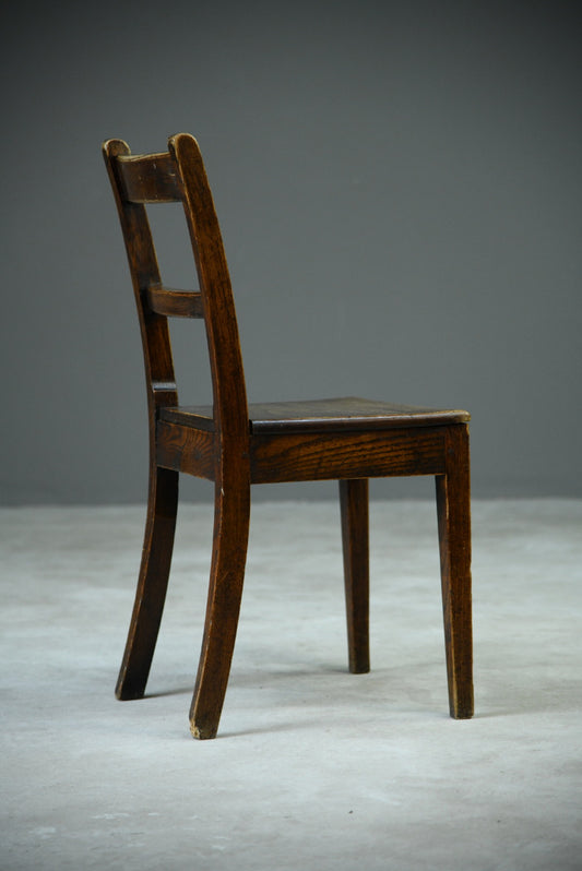 Single Oak & Elm Kitchen Chair - Kernow Furniture