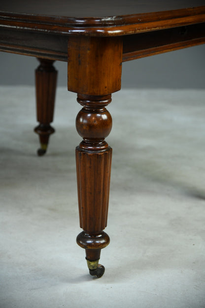 Antique Mahogany Extending Dining Table - Kernow Furniture