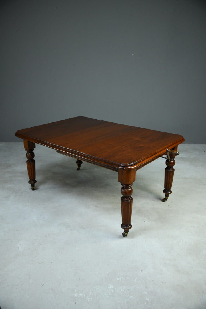 Antique Mahogany Extending Dining Table - Kernow Furniture