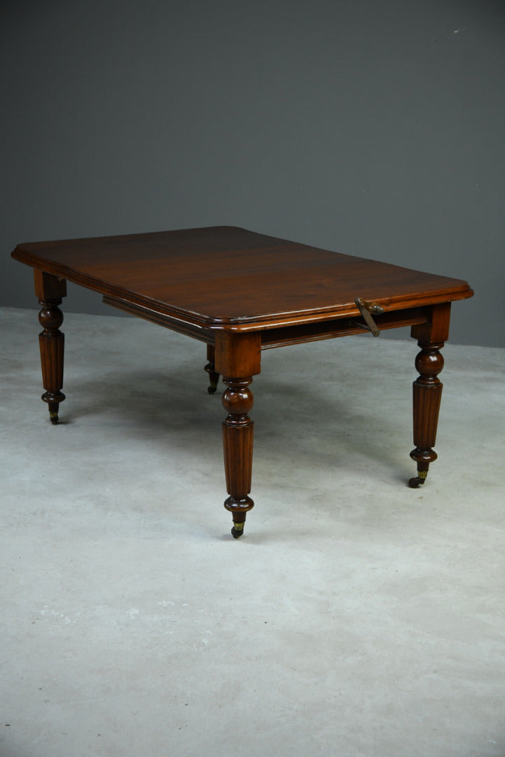 Antique Mahogany Extending Dining Table - Kernow Furniture