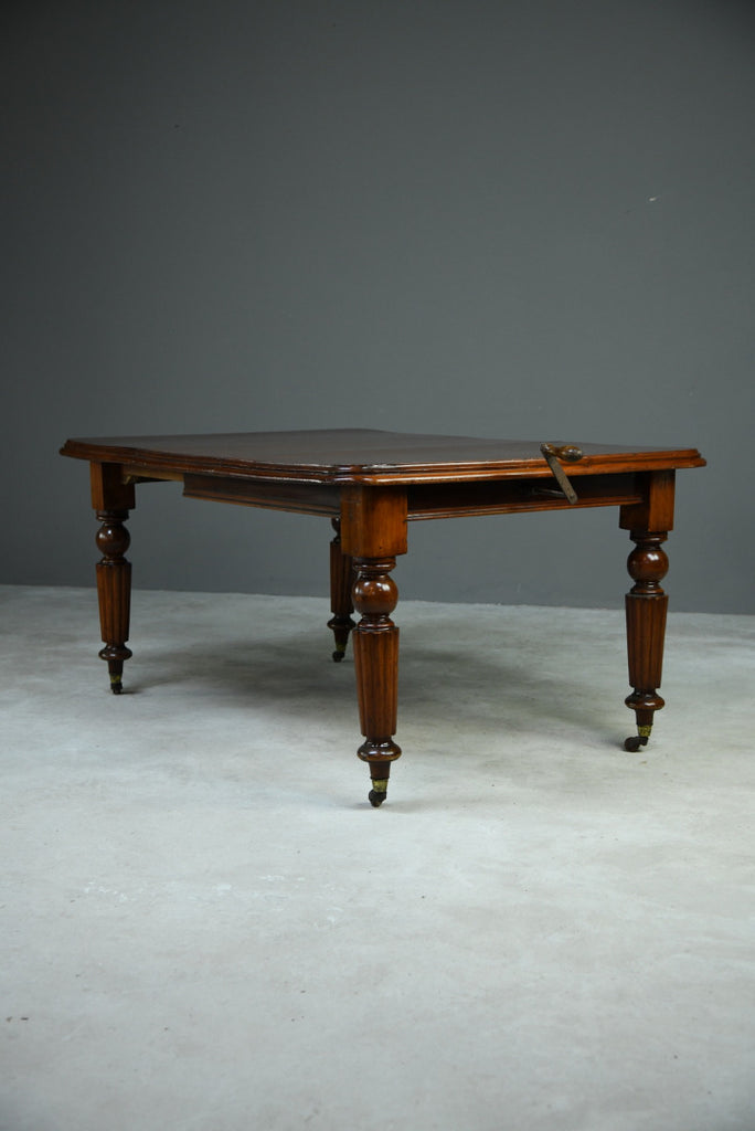 Antique Mahogany Extending Dining Table - Kernow Furniture