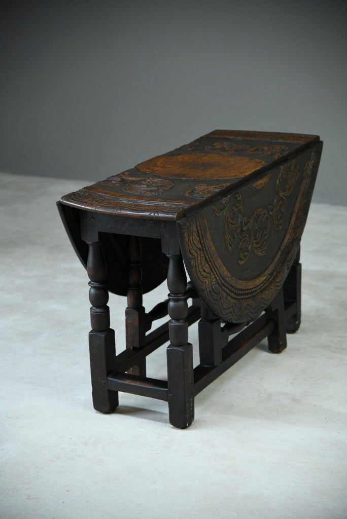 Antique Oak 18th Century Gate Leg Table - Kernow Furniture