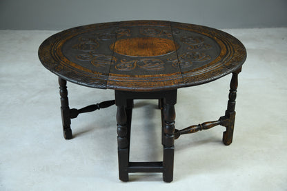 Antique Oak 18th Century Gate Leg Table - Kernow Furniture