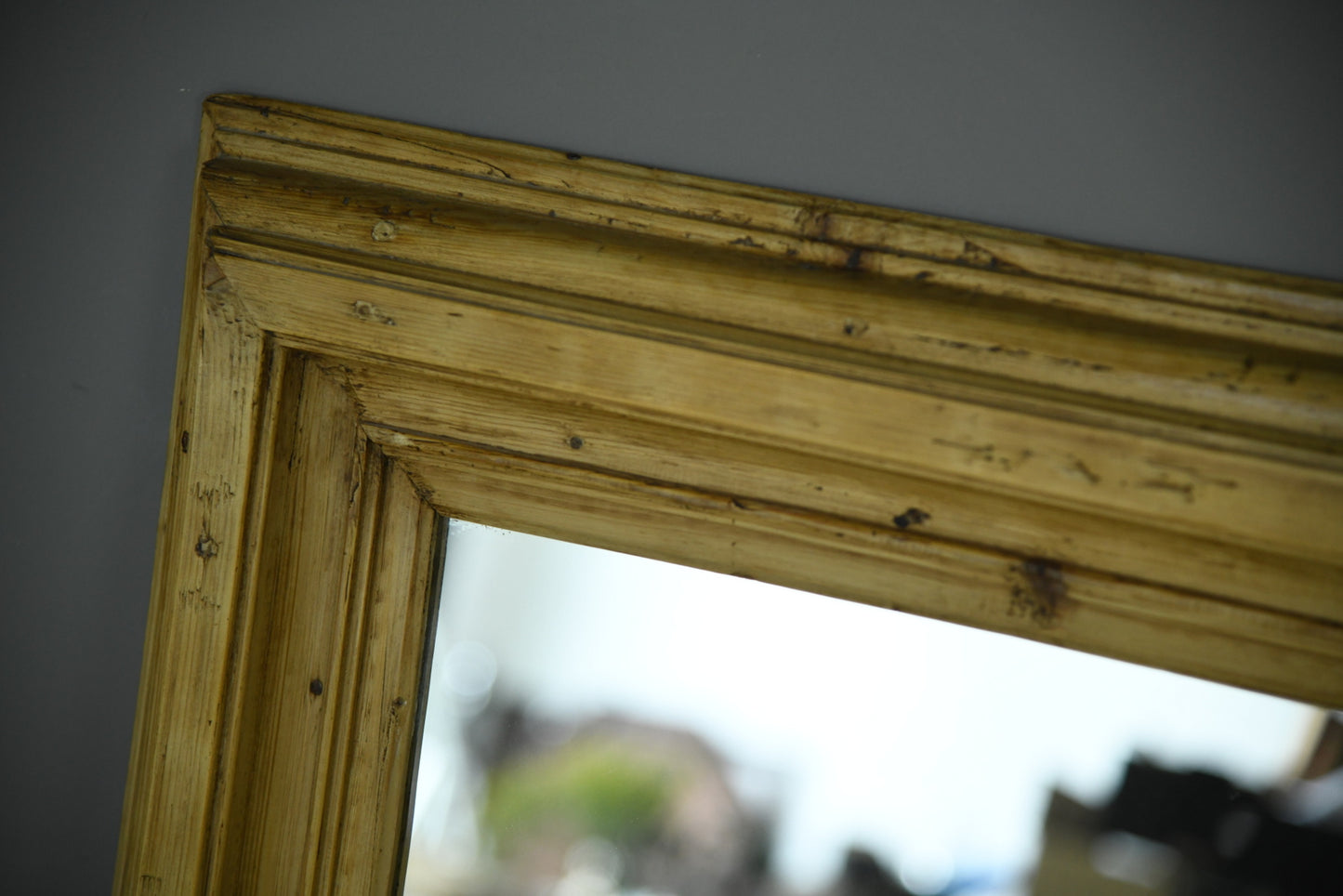 Rustic Pine Wall Mirror - Kernow Furniture