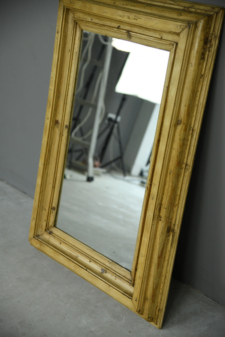 Rustic Pine Wall Mirror - Kernow Furniture