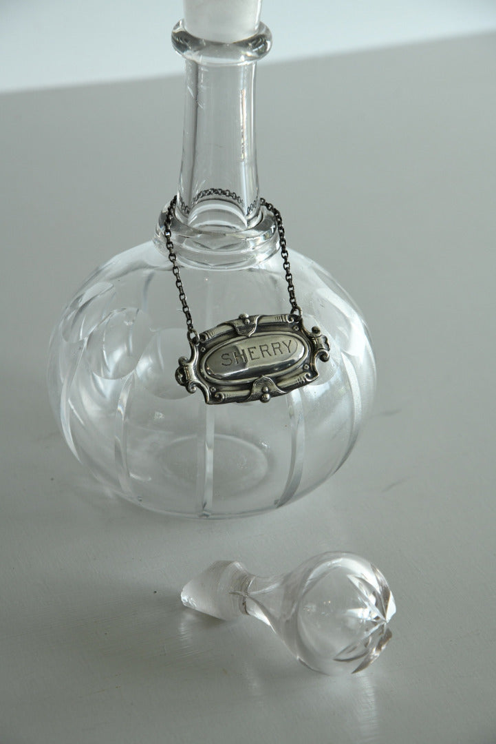 Antique Glass Decanter - Kernow Furniture