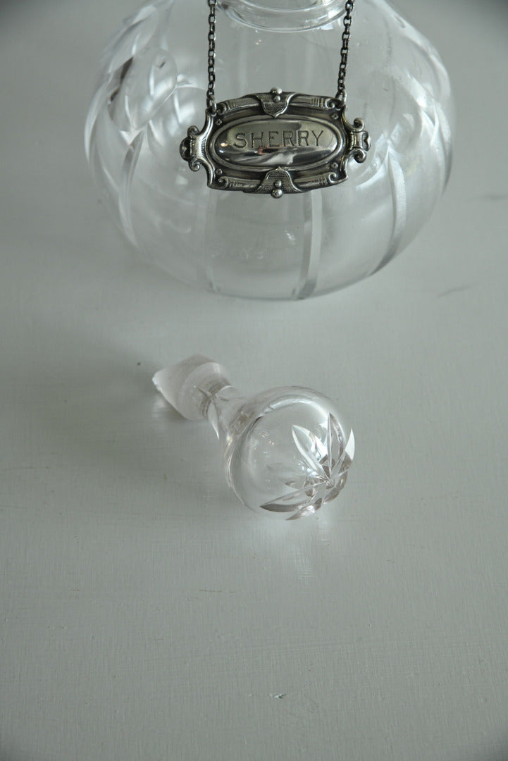 Antique Glass Decanter - Kernow Furniture