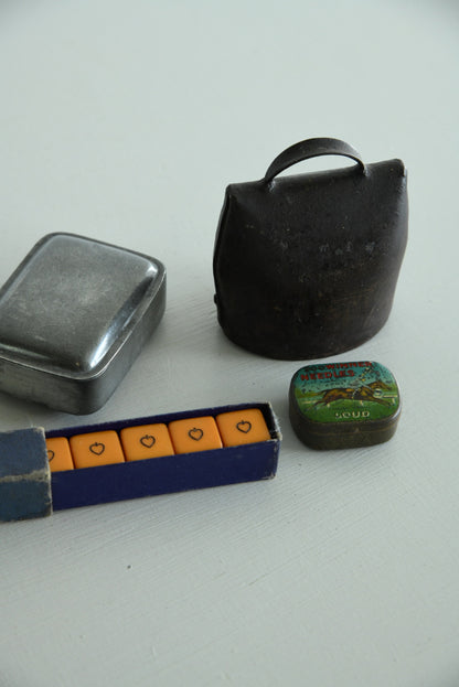 Pewter Box & Cow Bell - Kernow Furniture