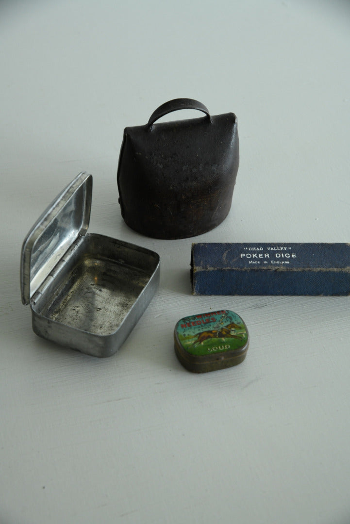 Pewter Box & Cow Bell - Kernow Furniture