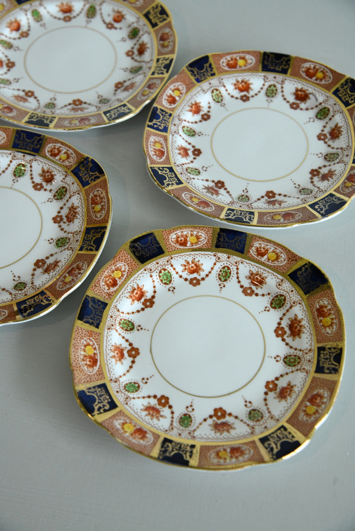 4 1930s Colclough China Tea Plates - Kernow Furniture