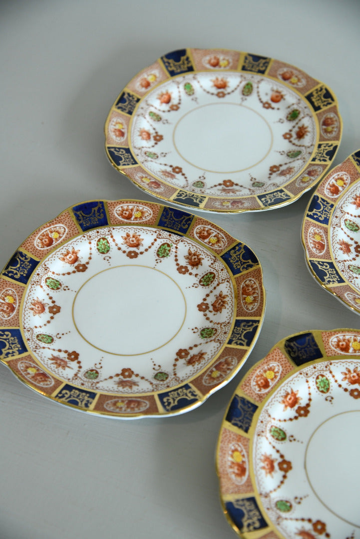 4 1930s Colclough China Tea Plates - Kernow Furniture