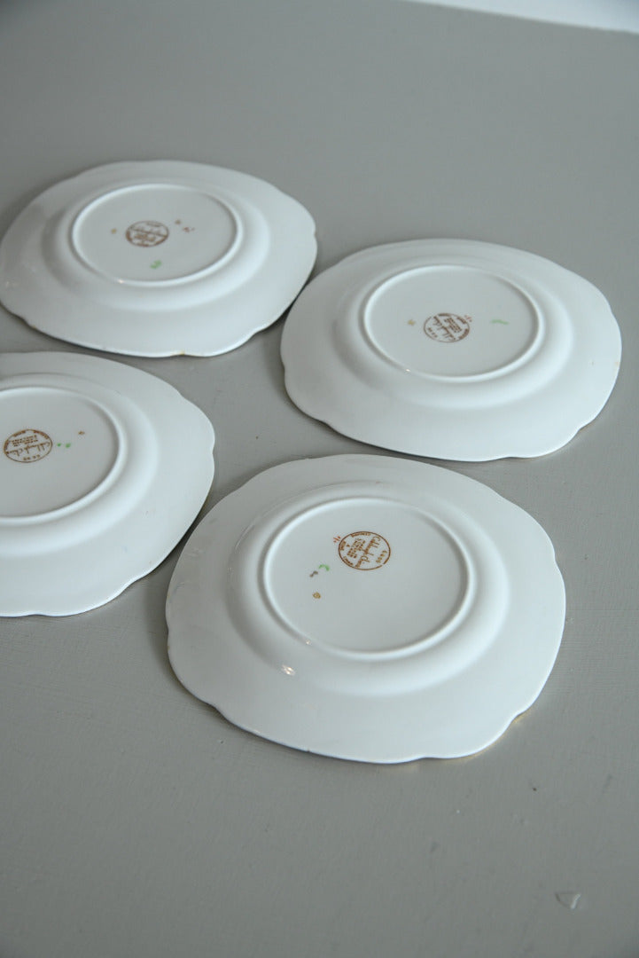 4 1930s Colclough China Tea Plates - Kernow Furniture