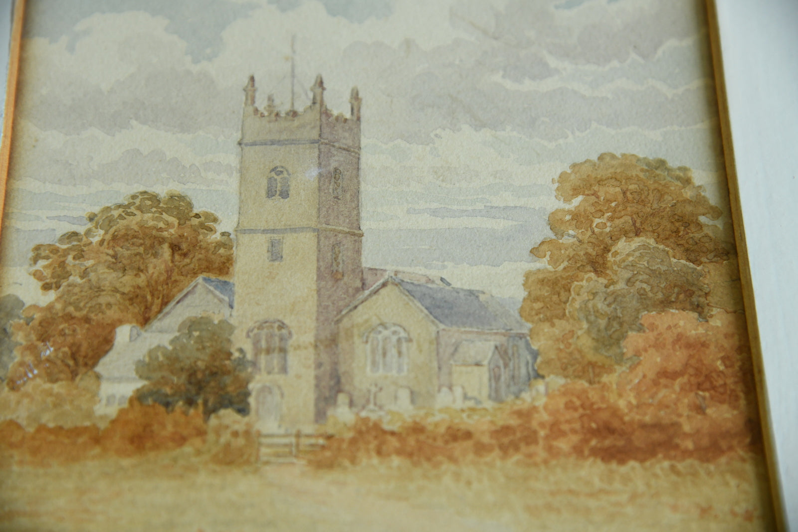 Church Watercolour Painting - Kernow Furniture