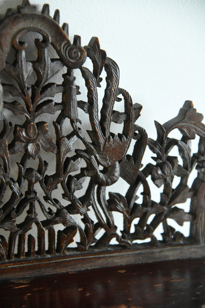 Anglo Indian Pierced & Carved Wall Bracket - Kernow Furniture