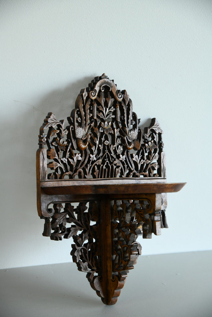 Anglo Indian Carved Wall Bracket - Kernow Furniture