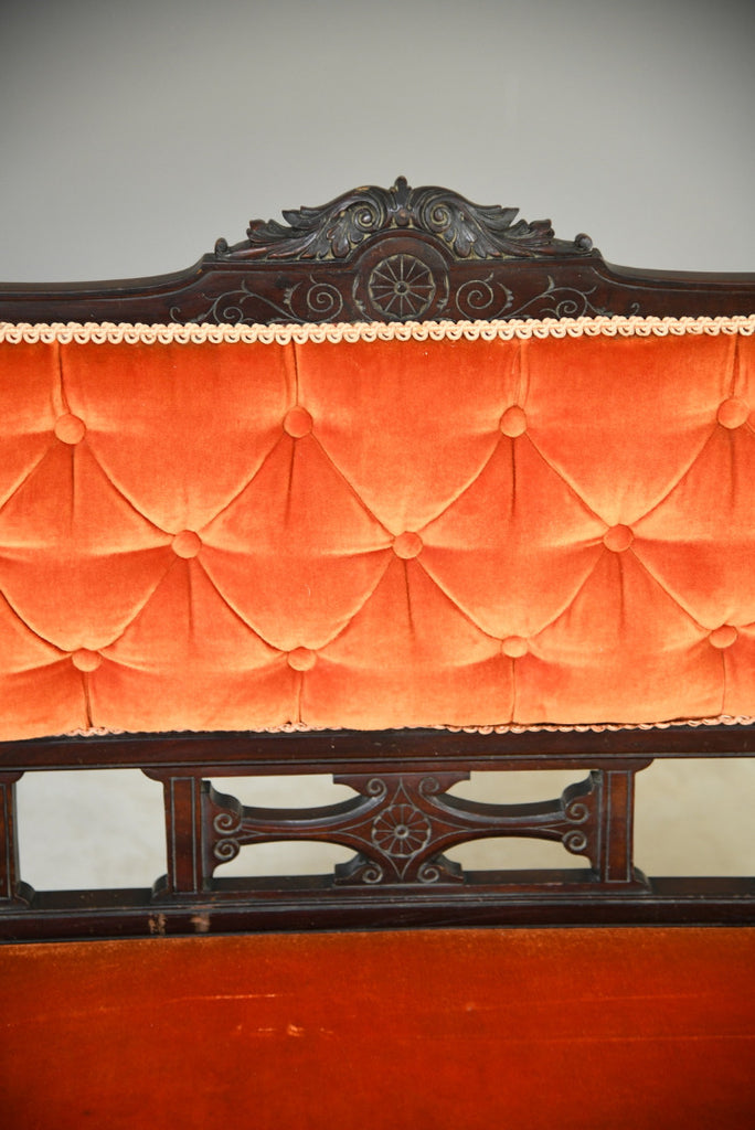 Victorian Upholstered Small Sofa - Kernow Furniture