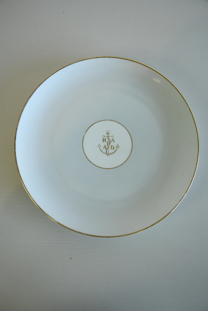 MS Frankfurt Hamburg Amerika Line Dinner Plate - Kernow Furniture