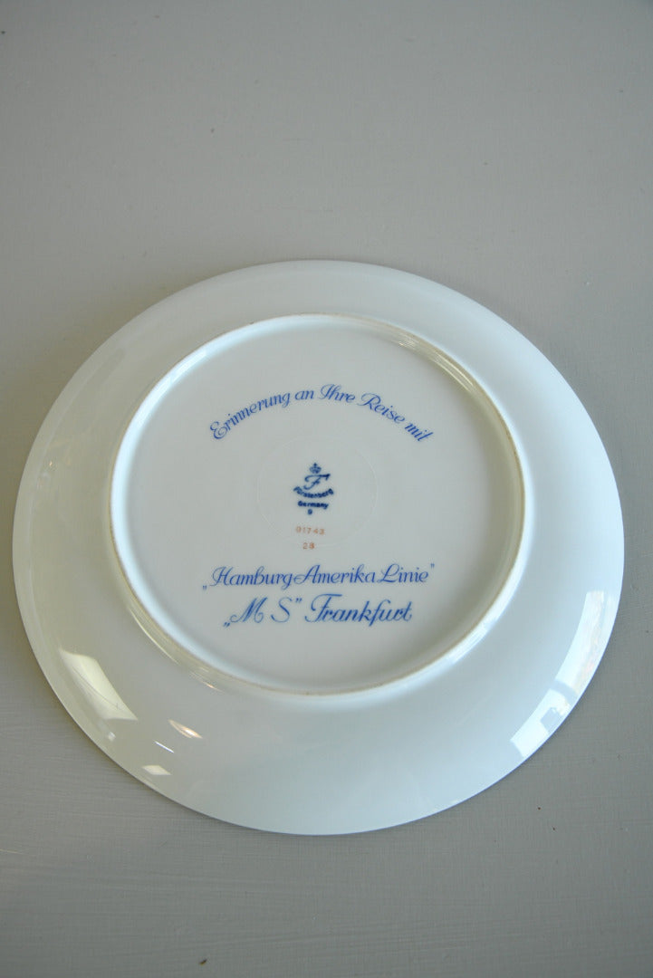 MS Frankfurt Hamburg Amerika Line Dinner Plate - Kernow Furniture