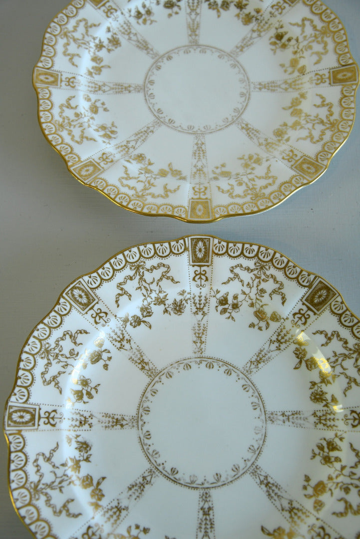 Pair Royal Crown Derby Plates - Kernow Furniture