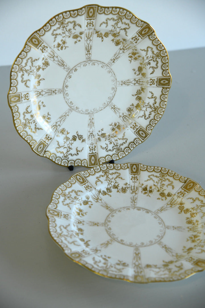 Pair Royal Crown Derby Plates - Kernow Furniture