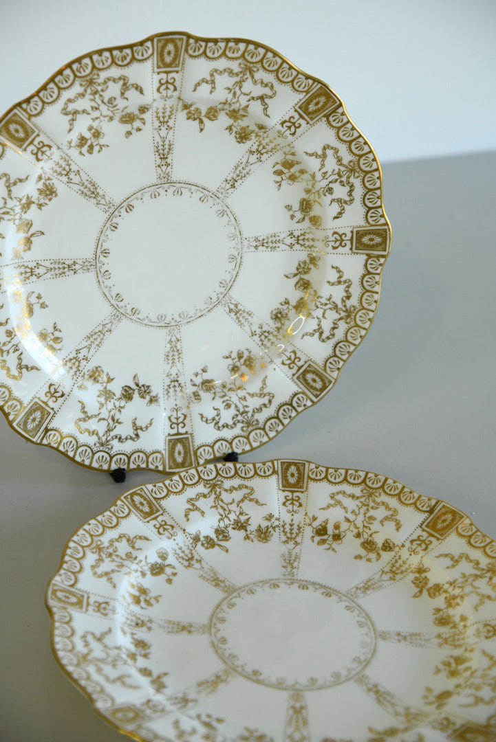 Pair Royal Crown Derby Plates - Kernow Furniture