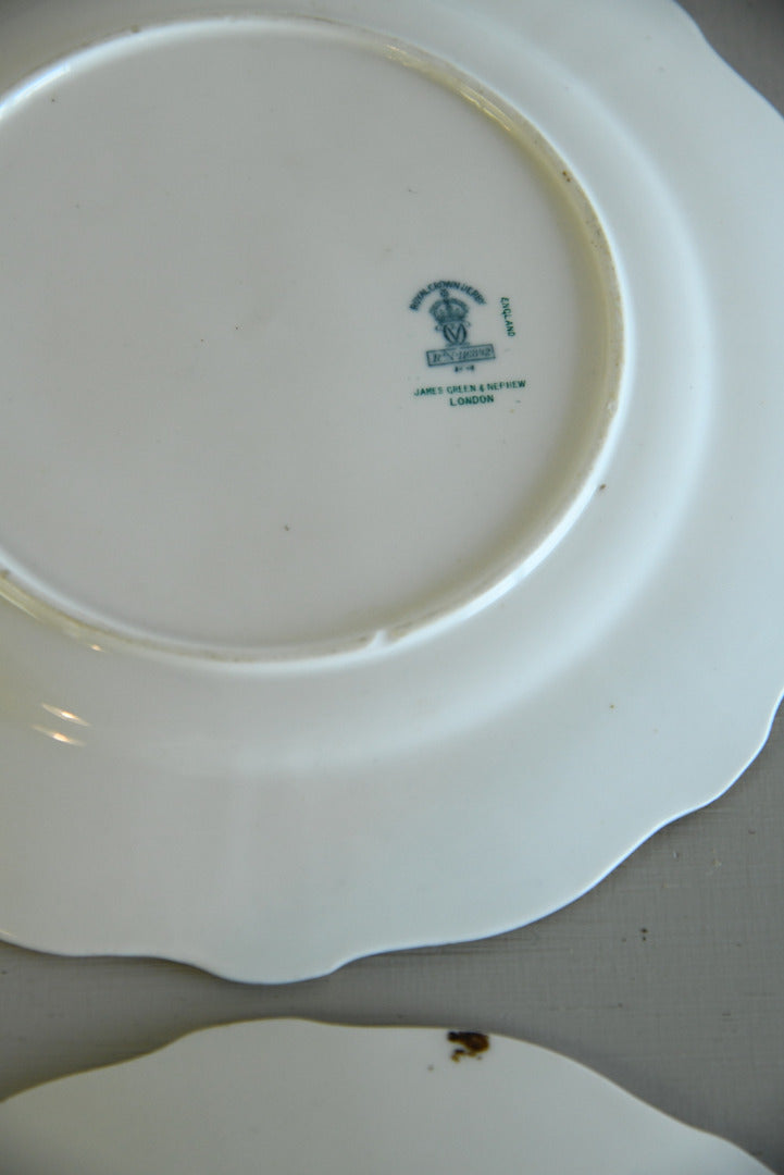 Pair Royal Crown Derby Plates - Kernow Furniture