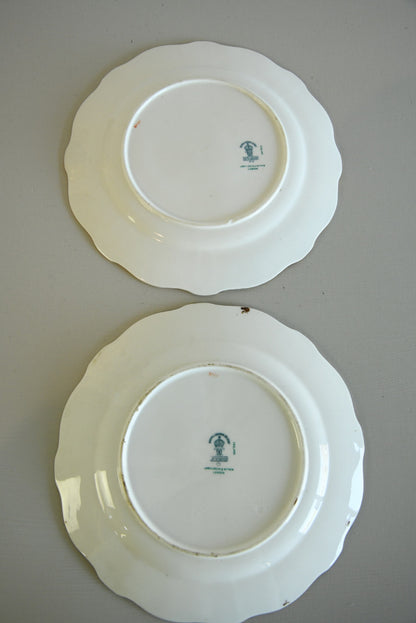 Pair Royal Crown Derby Plates - Kernow Furniture