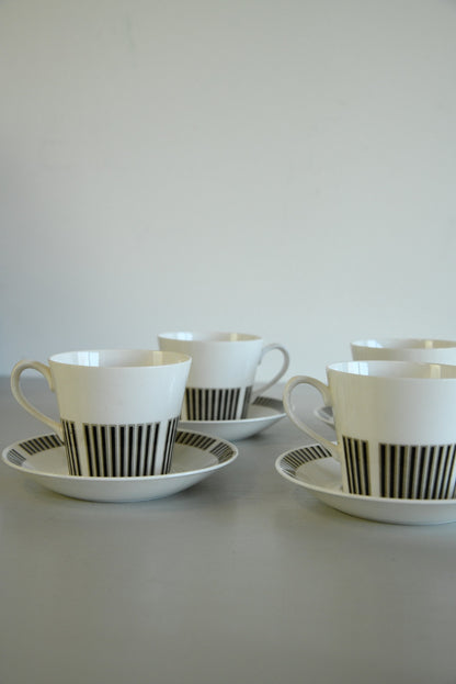 4 Royal Osborne Caprice Cups - Kernow Furniture