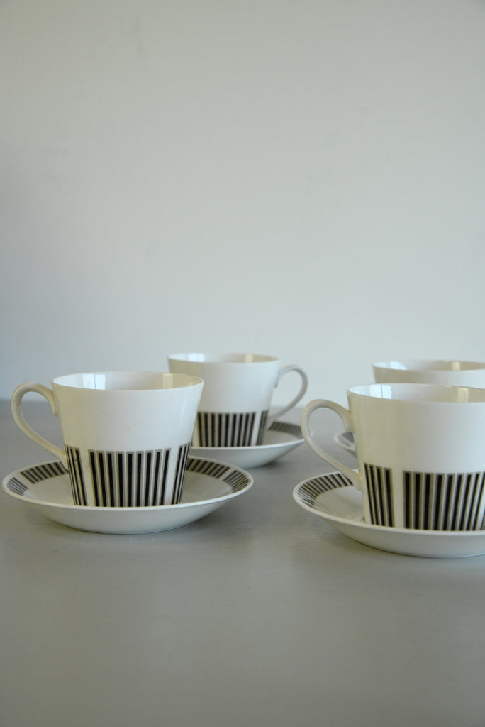 4 Royal Osborne Caprice Cups - Kernow Furniture
