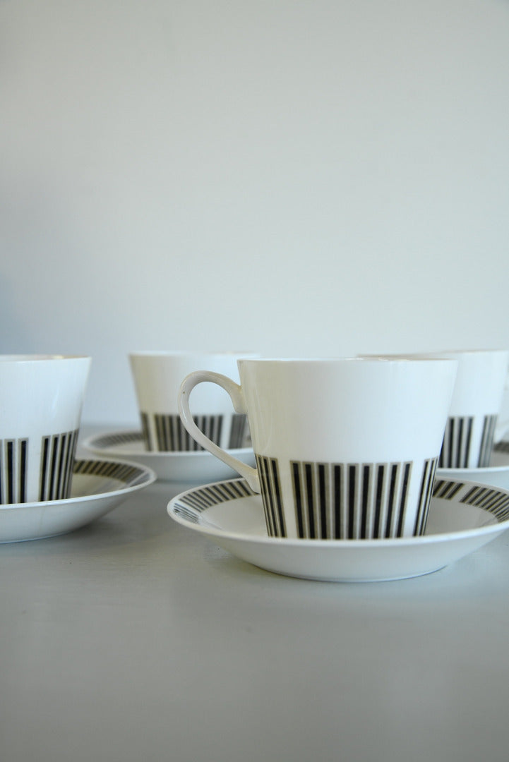 4 Royal Osborne Caprice Cups - Kernow Furniture