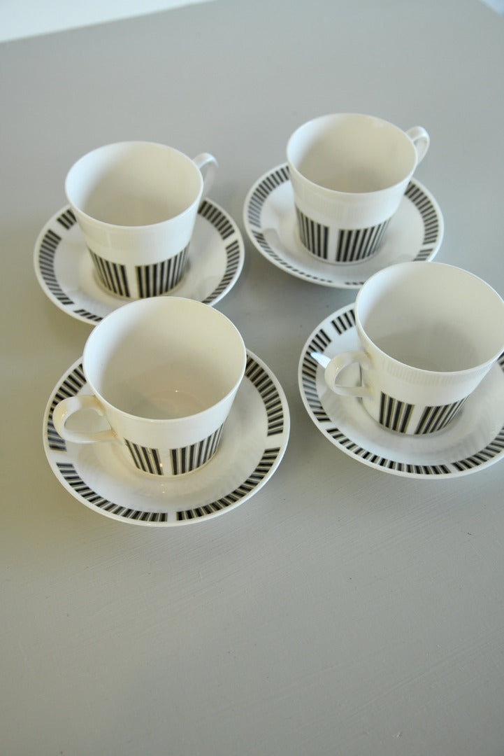 4 Royal Osborne Caprice Cups - Kernow Furniture