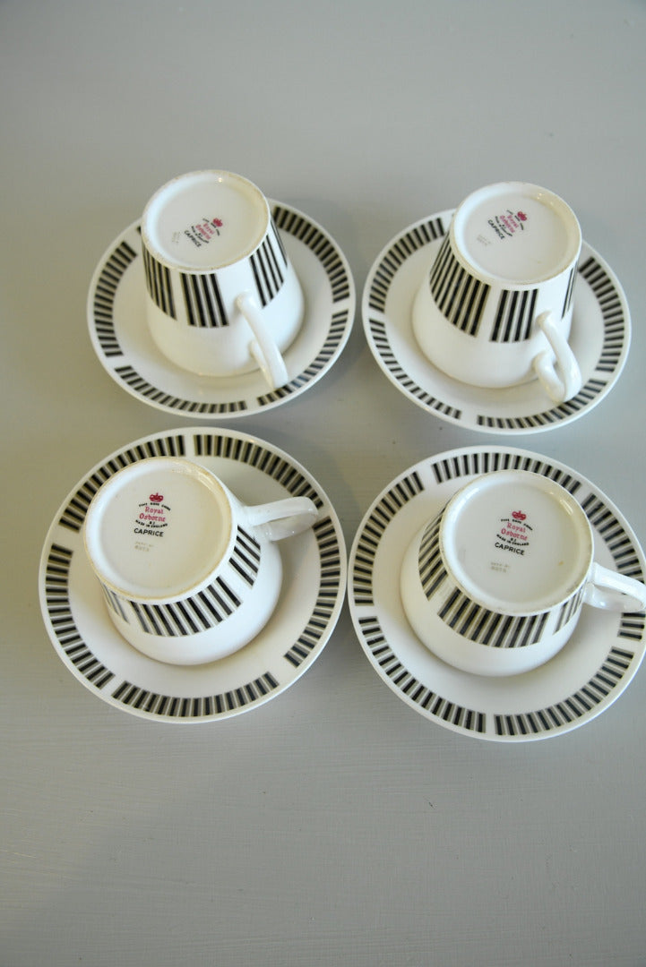 4 Royal Osborne Caprice Cups - Kernow Furniture