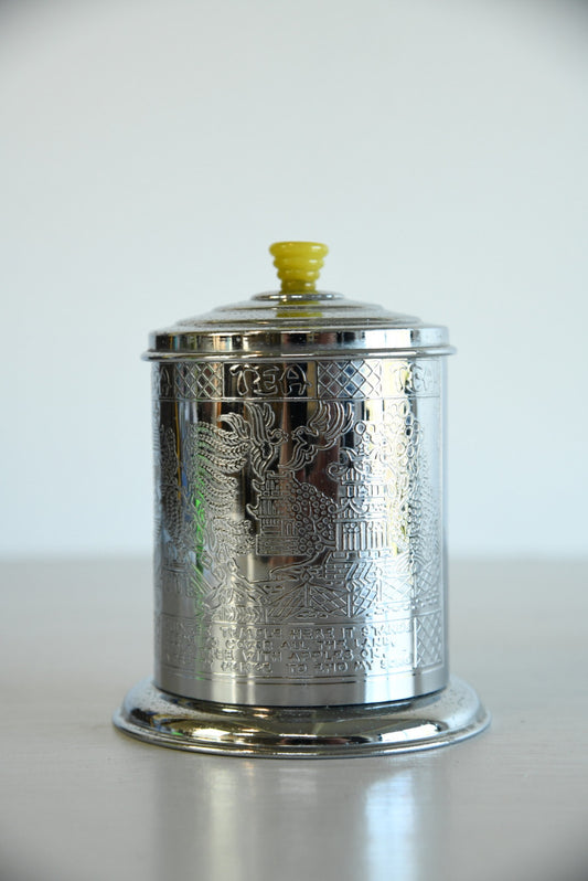 Oriental Chrome Tea Caddy - Kernow Furniture