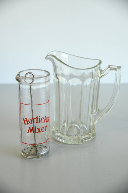 Vintage Glass Horlicks Mixer - Kernow Furniture