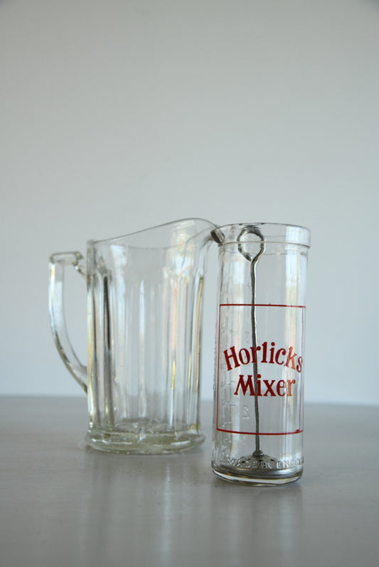 Vintage Glass Horlicks Mixer - Kernow Furniture