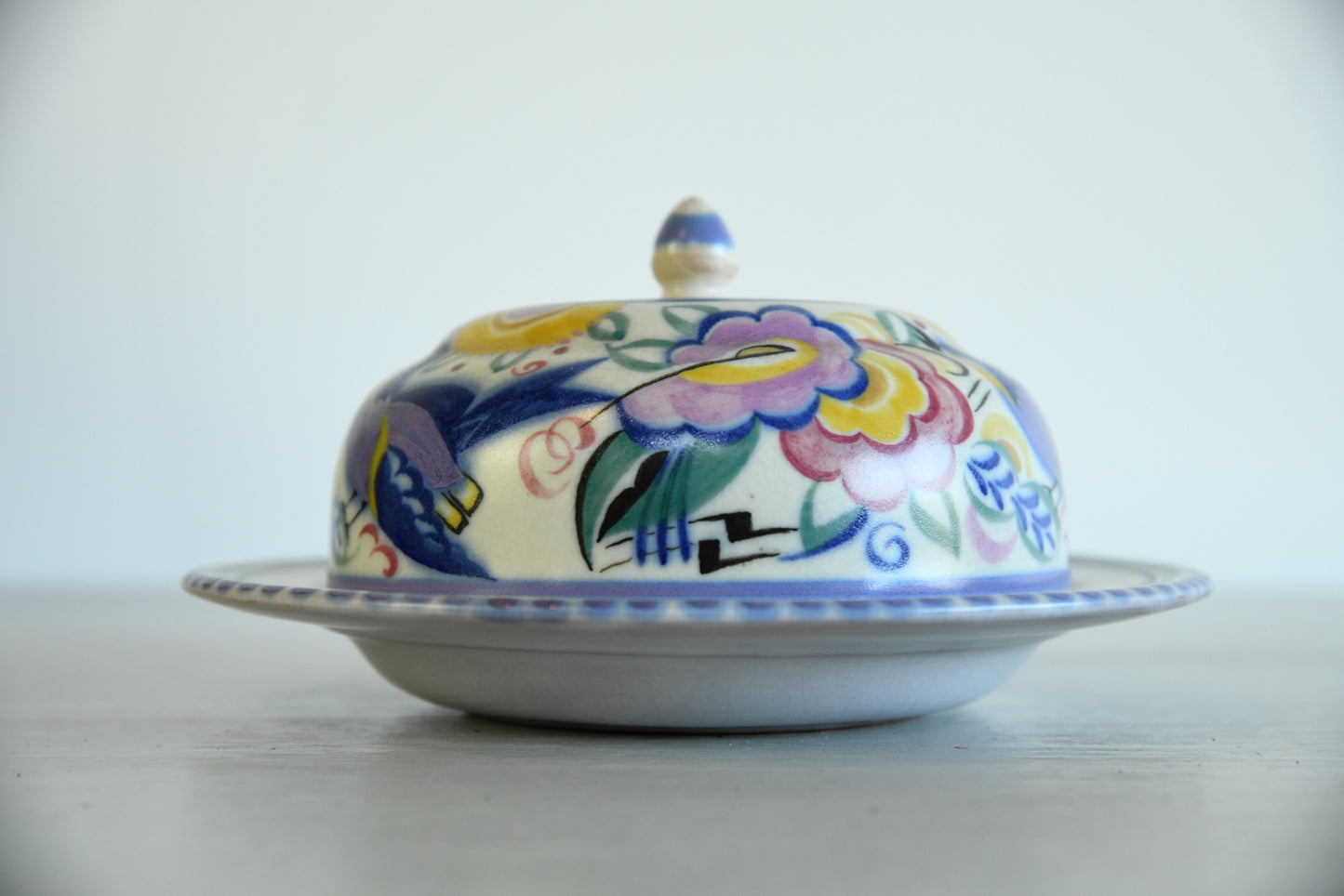 Poole Pottery Covered Muffin Dish - Kernow Furniture